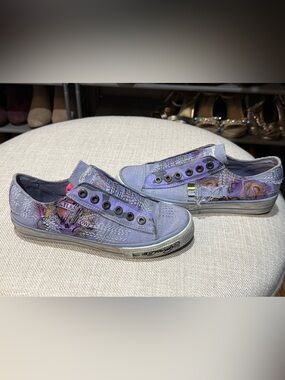 Ed Hardy Women's Purple Graphic Sneakers